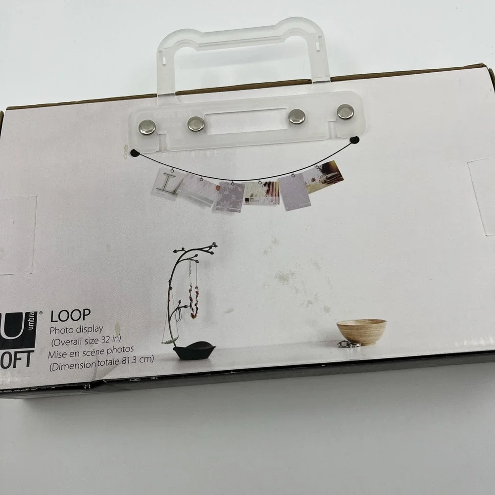 New Umbra Loop Wire Photo Picture Wall Display Holder 6 Clips 32